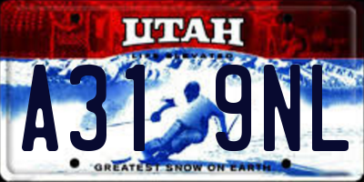 UT license plate A319NL