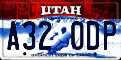 UT license plate A320DP