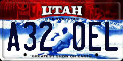 UT license plate A320EL
