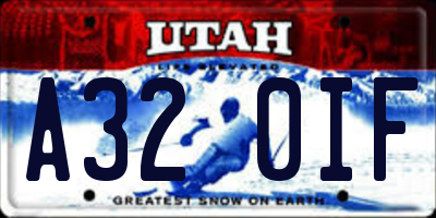 UT license plate A320IF