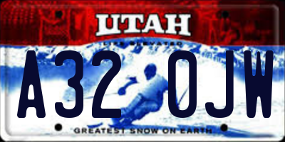 UT license plate A320JW