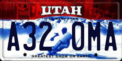 UT license plate A320MA