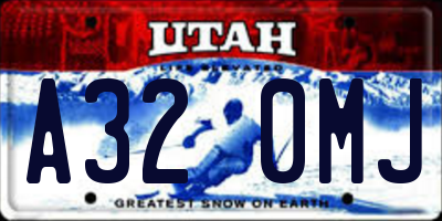 UT license plate A320MJ