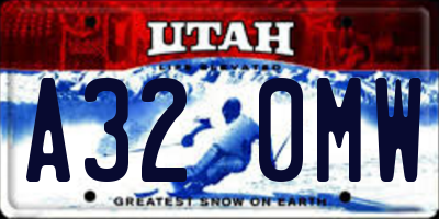 UT license plate A320MW