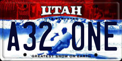 UT license plate A320NE