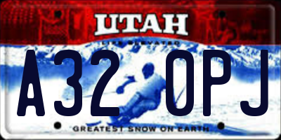 UT license plate A320PJ