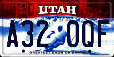 UT license plate A320QF