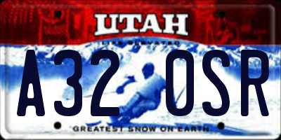 UT license plate A320SR