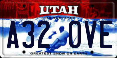 UT license plate A320VE