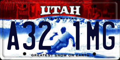 UT license plate A321MG