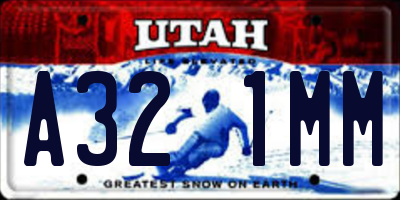 UT license plate A321MM
