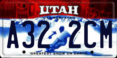 UT license plate A322CM