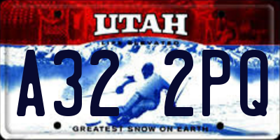UT license plate A322PQ