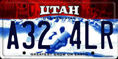UT license plate A324LR