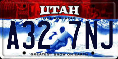 UT license plate A327NJ