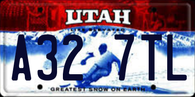 UT license plate A327TL