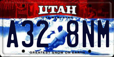 UT license plate A328NM