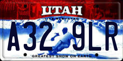 UT license plate A329LR