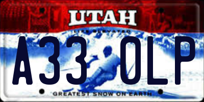 UT license plate A330LP