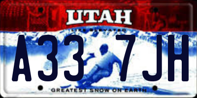 UT license plate A337JH