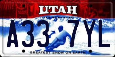 UT license plate A337YL