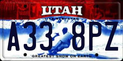 UT license plate A338PZ