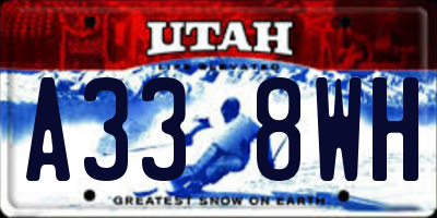 UT license plate A338WH