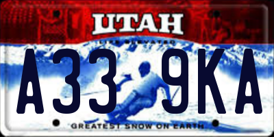 UT license plate A339KA