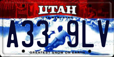 UT license plate A339LV
