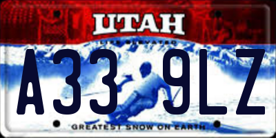 UT license plate A339LZ