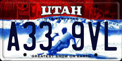UT license plate A339VL