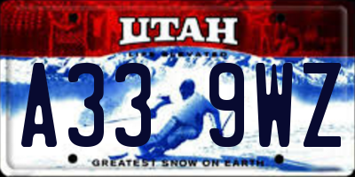 UT license plate A339WZ