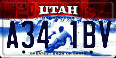 UT license plate A341BV