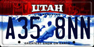 UT license plate A358NN