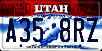 UT license plate A358RZ
