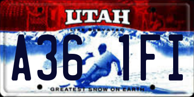 UT license plate A361FI
