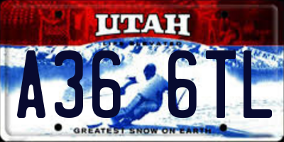 UT license plate A366TL