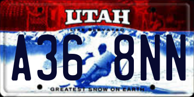 UT license plate A368NN