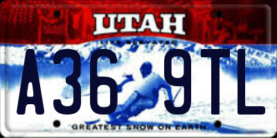 UT license plate A369TL