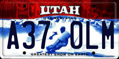 UT license plate A370LM