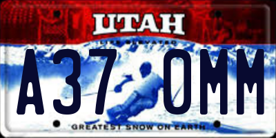 UT license plate A370MM