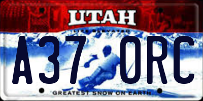 UT license plate A370RC
