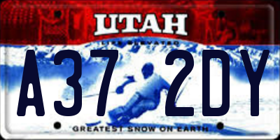 UT license plate A372DY