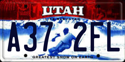 UT license plate A372FL