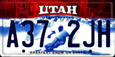 UT license plate A372JH