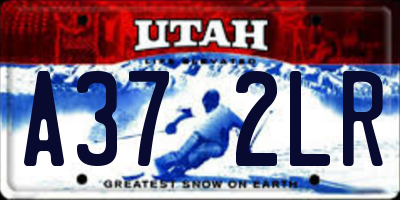 UT license plate A372LR