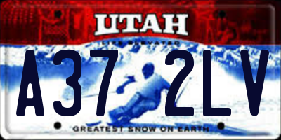 UT license plate A372LV