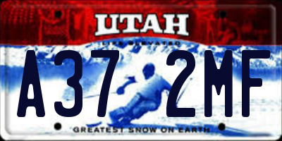 UT license plate A372MF