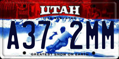 UT license plate A372MM