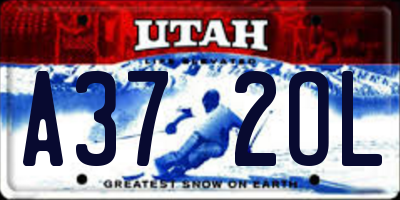 UT license plate A372OL